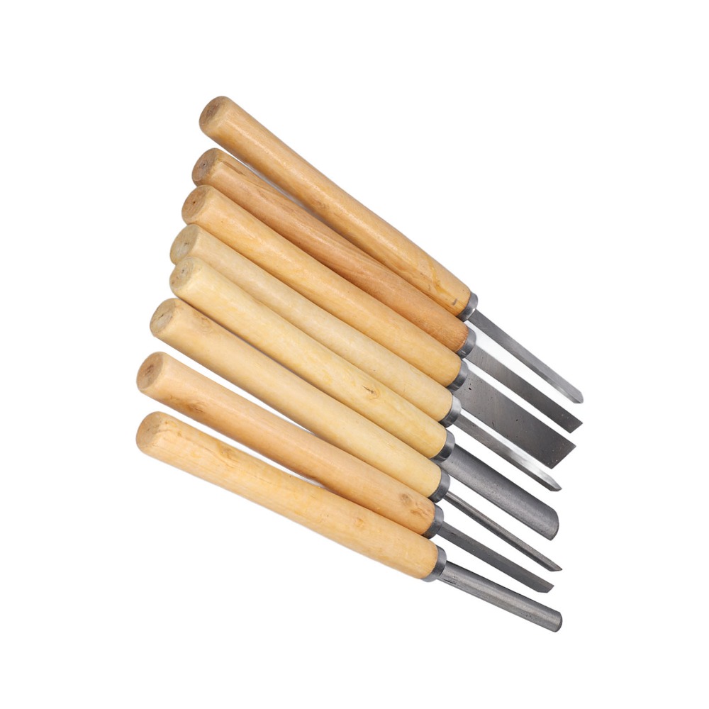 Skew Chisel Wood - 8종 HSS 강철 목공용 치즐 세트,