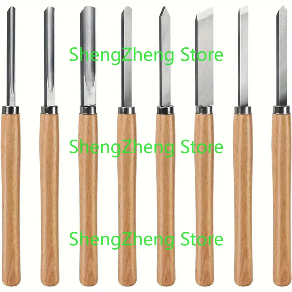 Skew Chisel Wood - 8Pcs 전문 목재 터닝 치즐 세트