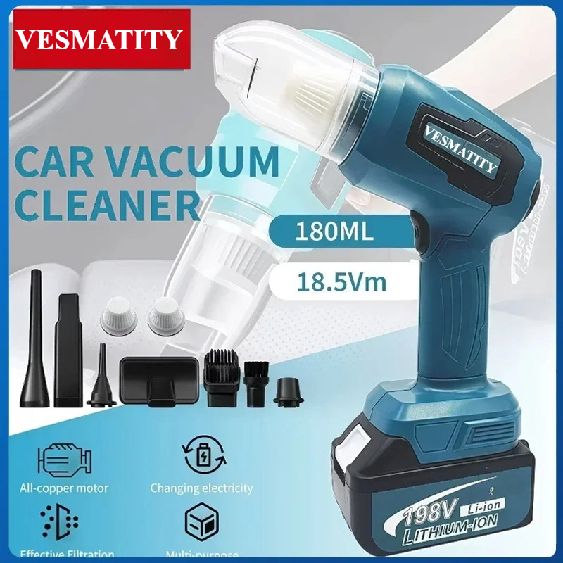 Vacuum Cleaner Woodworking - 무선 진공청소기 7개 노즐 200W 10000Pa