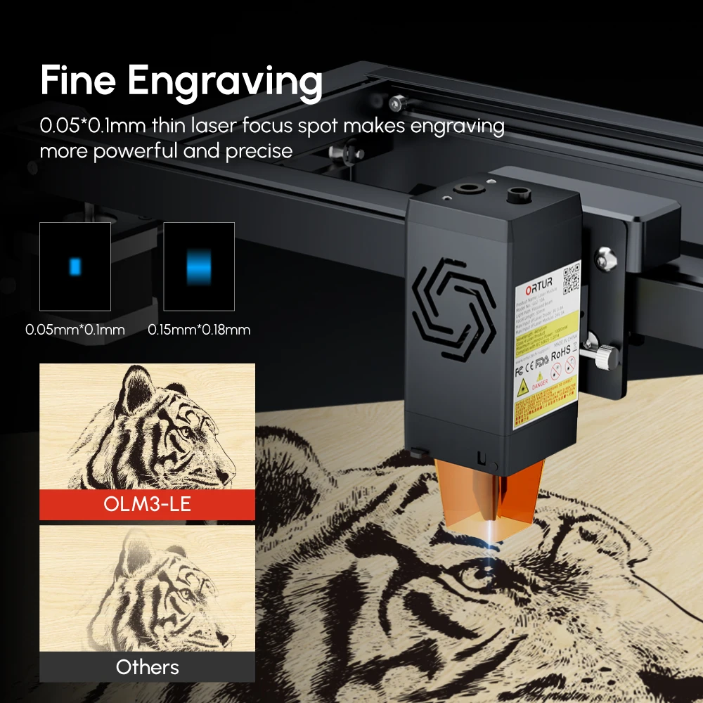 ORTUR OLM3 LE 10w 레이저 조각기 절단기, - Woodworking Apps 리뷰 및 가격