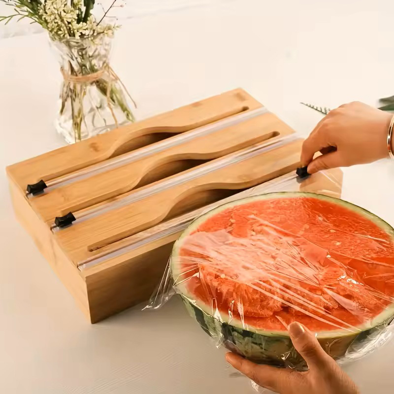 3 in 1 대나무 호일 랩 커팅 박스 벽걸이형 보관  - Woodworking Box 리뷰 및 가격