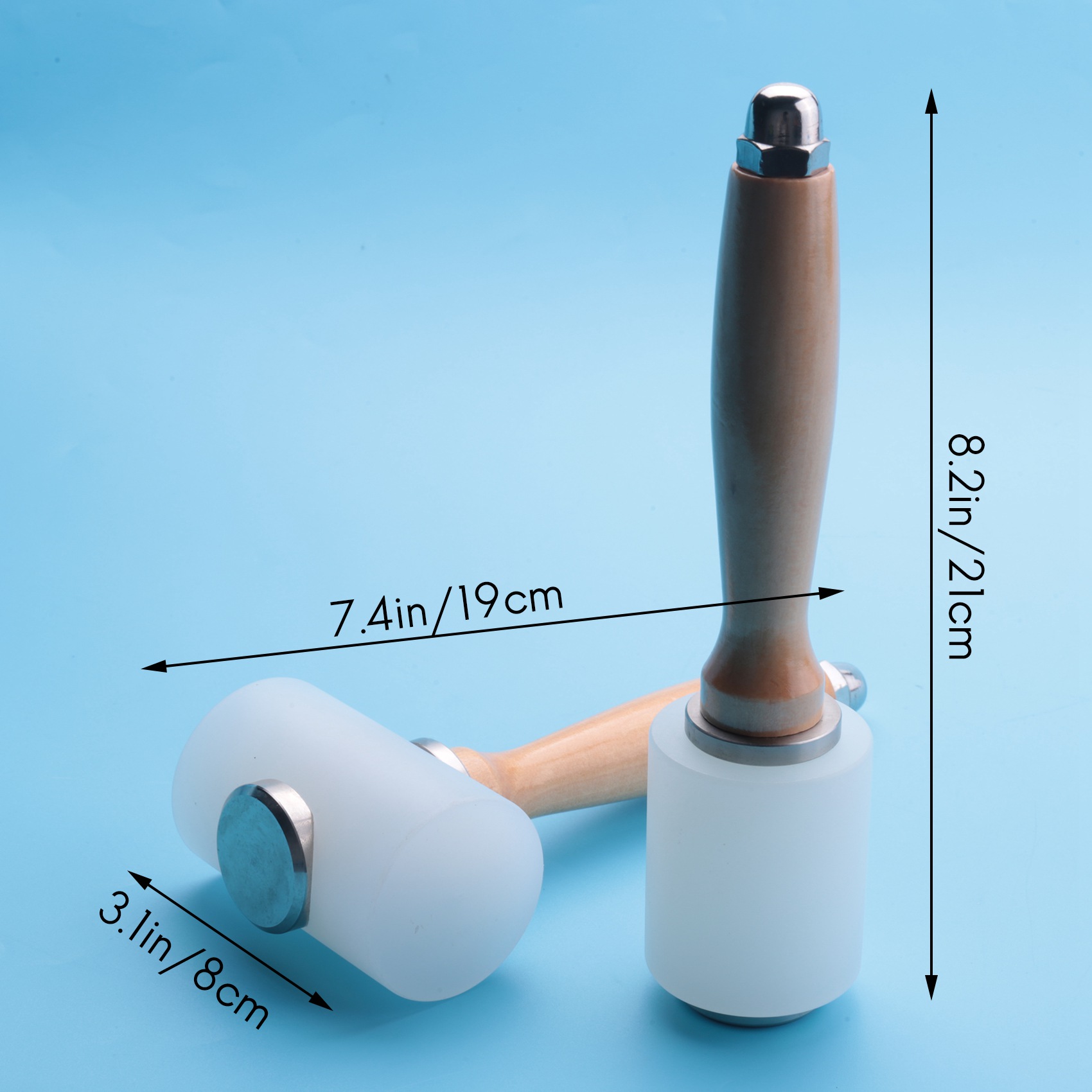 A84X-2 Pcs 가죽 조각 망치, 가죽 망치, 나무 - Wooden Mallet Carving 리뷰 및 가격