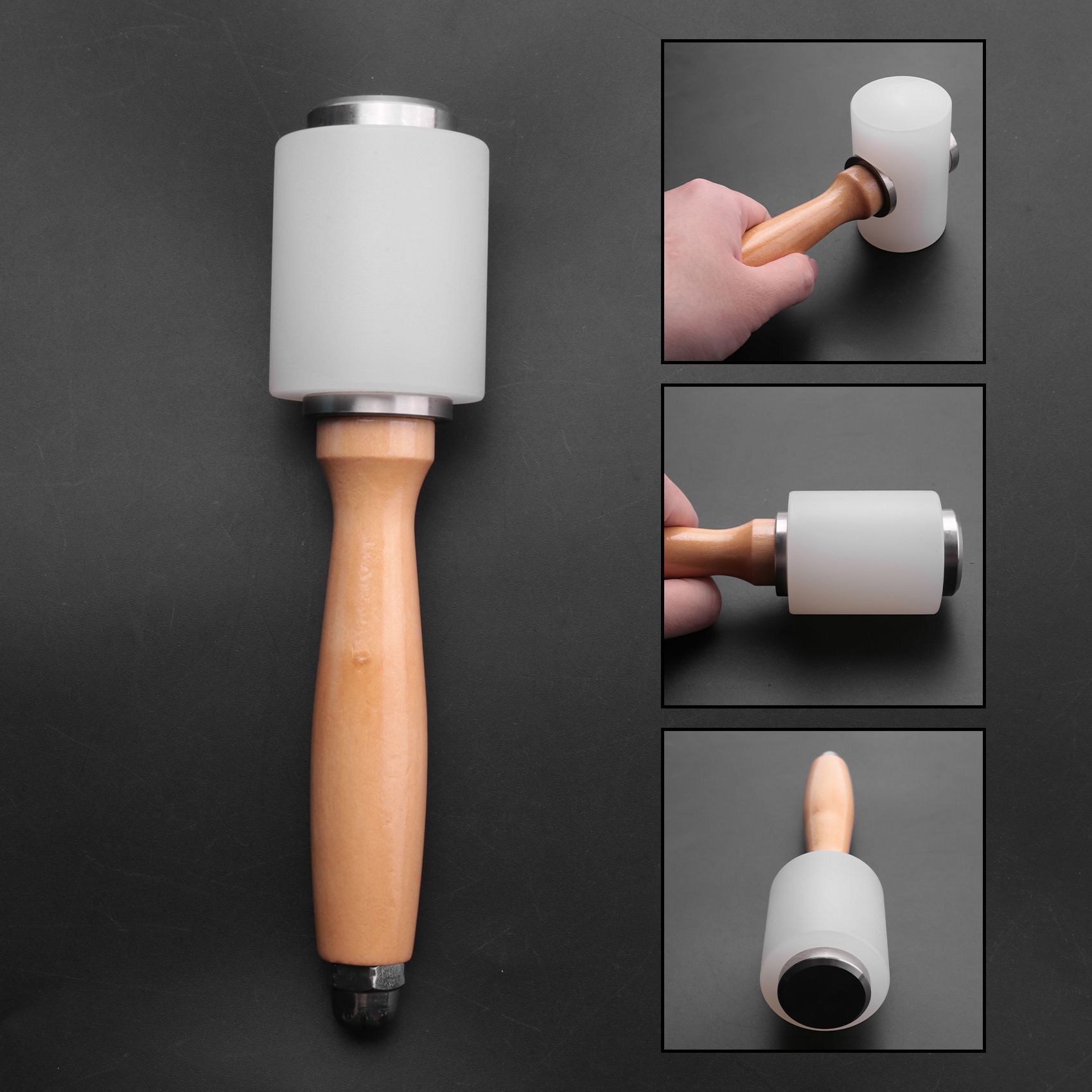 A84X-2 Pcs 가죽 조각 망치, 가죽 망치, 나무 - Wooden Mallet Carving 리뷰 및 가격