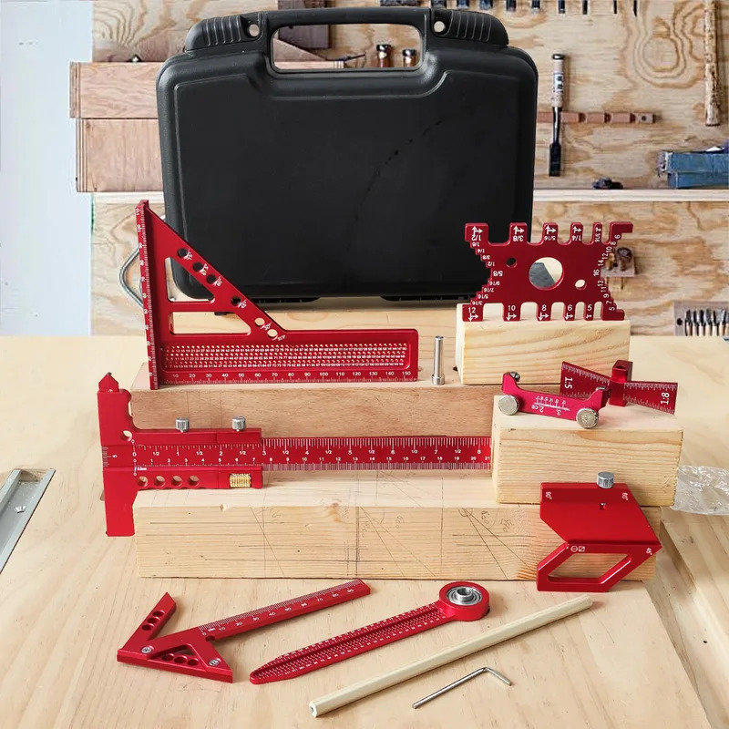 목공용 알루미늄 각도기 세트 (박스 포함) 정밀 목수용 - Woodworking Box 리뷰 및 가격