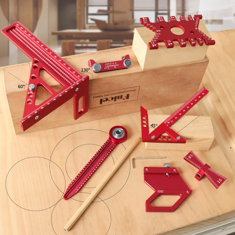 목공용 알루미늄 각도기 세트 (박스 포함) 정밀 목수용 - Woodworking Box 리뷰 및 가격
