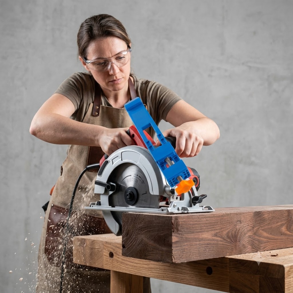 내구성이 뛰어난 ABS 전기 원형톱, 조절 가능한 가이 - Woodworking Electric Saw 리뷰 및 가격