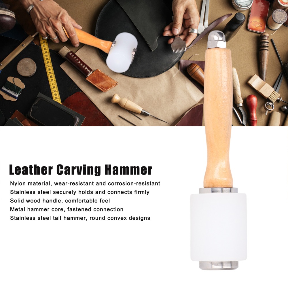 다양한 재질의 가죽 조각 망치, 다양한 색상, 길이 2 - Wooden Mallet Carving 리뷰 및 가격