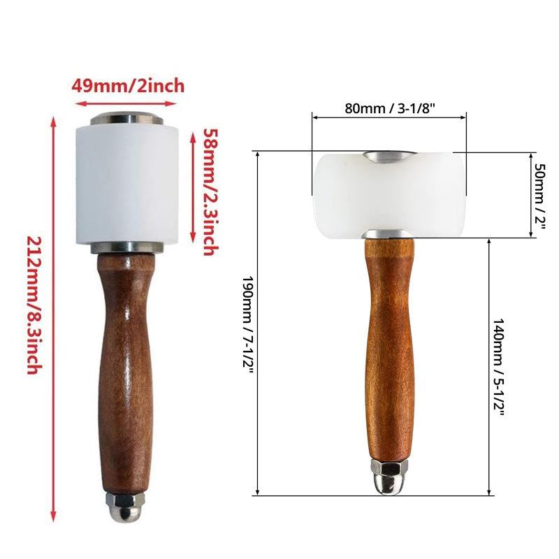 1PC 가죽 조각 망치 가죽 공예용 망치 나일론 나무  - Wooden Mallet Carving 리뷰 및 가격