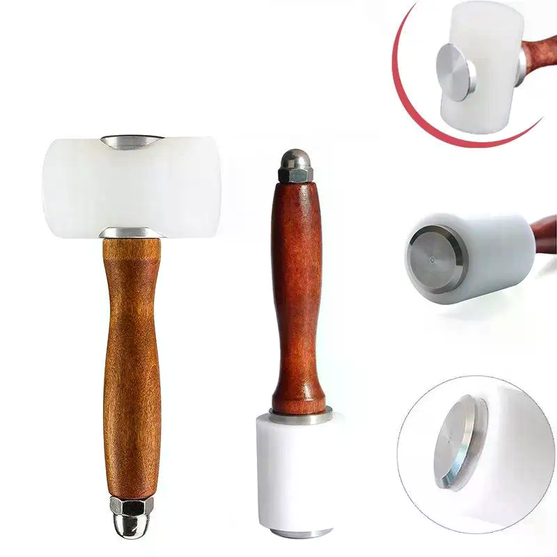 1PC 가죽 조각 망치 가죽 공예용 망치 나일론 나무  - Wooden Mallet Carving 리뷰 및 가격