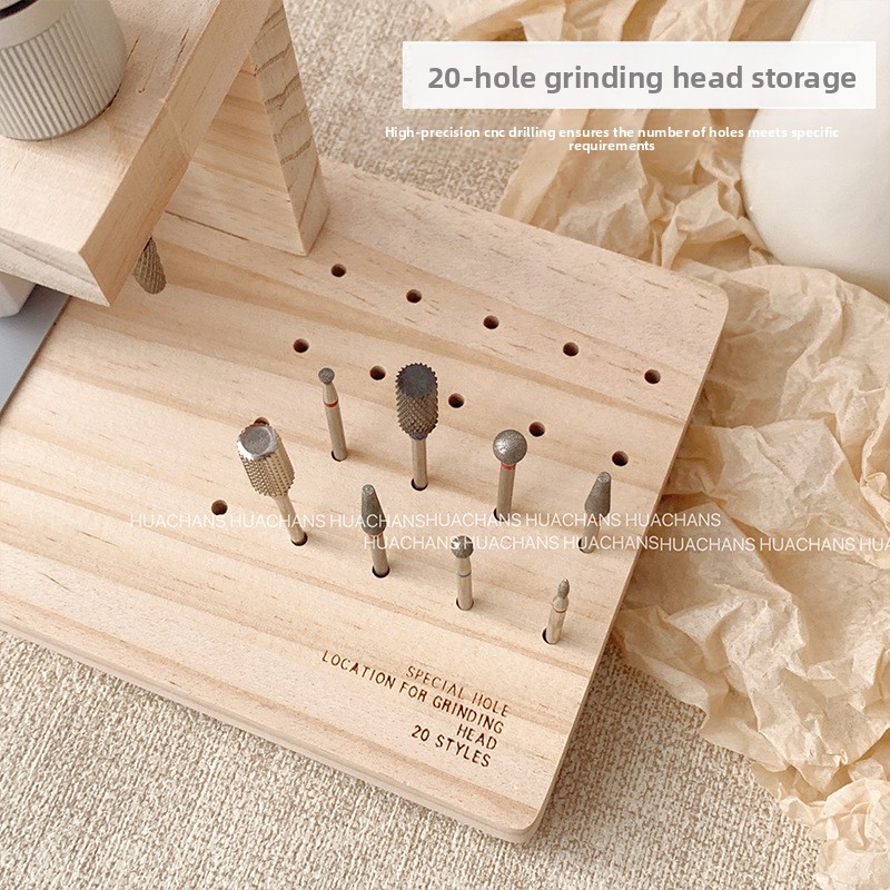 나무 재질 네일 드릴 보관 랙 일체형 그라인딩 헤드 박 - Woodworking Box 리뷰 및 가격
