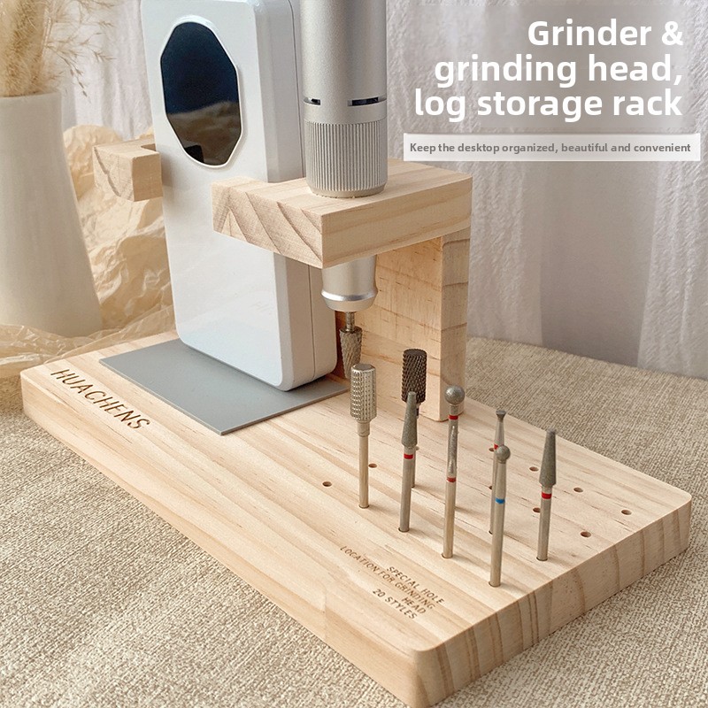 나무 재질 네일 드릴 보관 랙 일체형 그라인딩 헤드 박 - Woodworking Box 리뷰 및 가격
