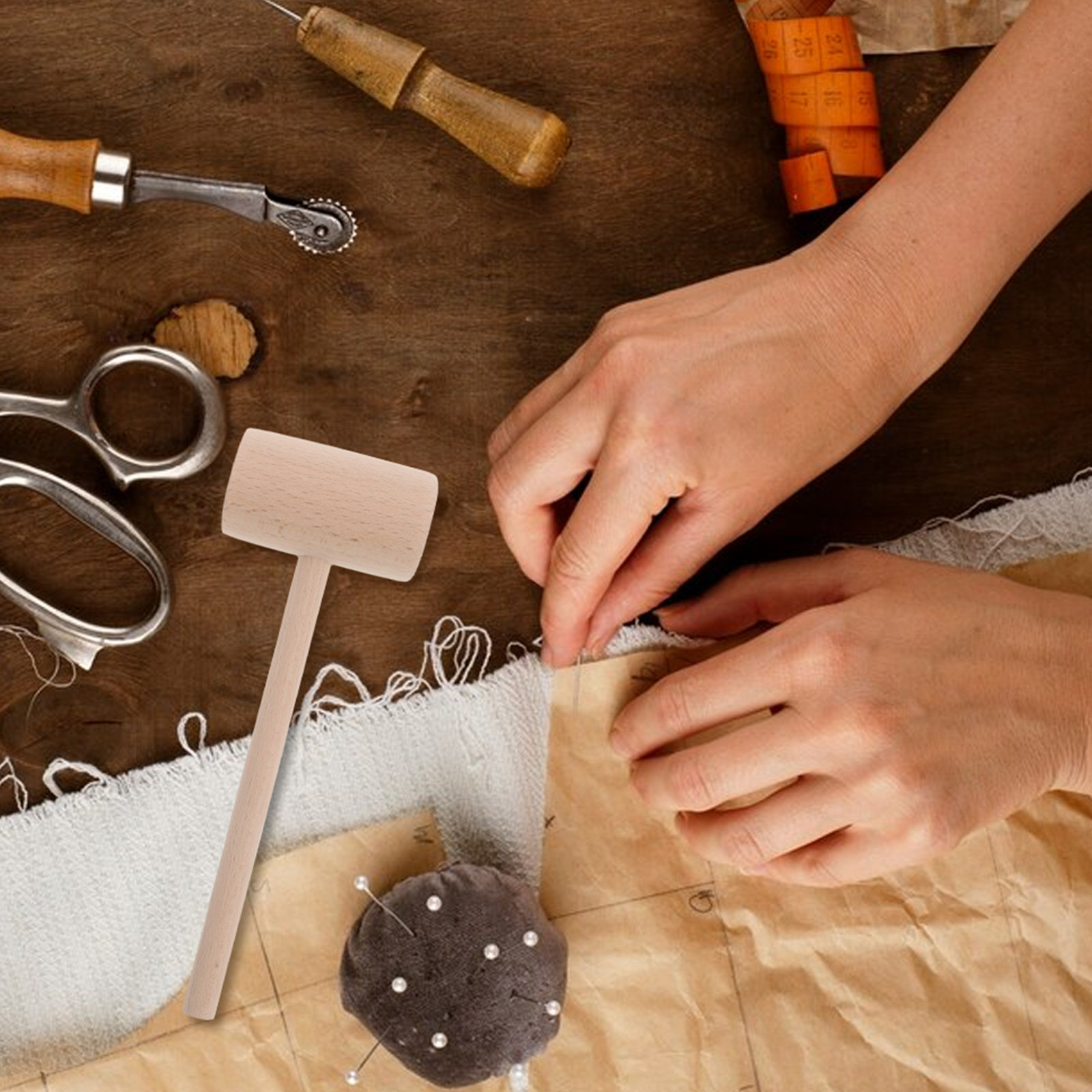 공예용 나무 망치 DIY 목공 조각 망치 너도밤나무 손 - Wooden Mallet Carving 리뷰 및 가격